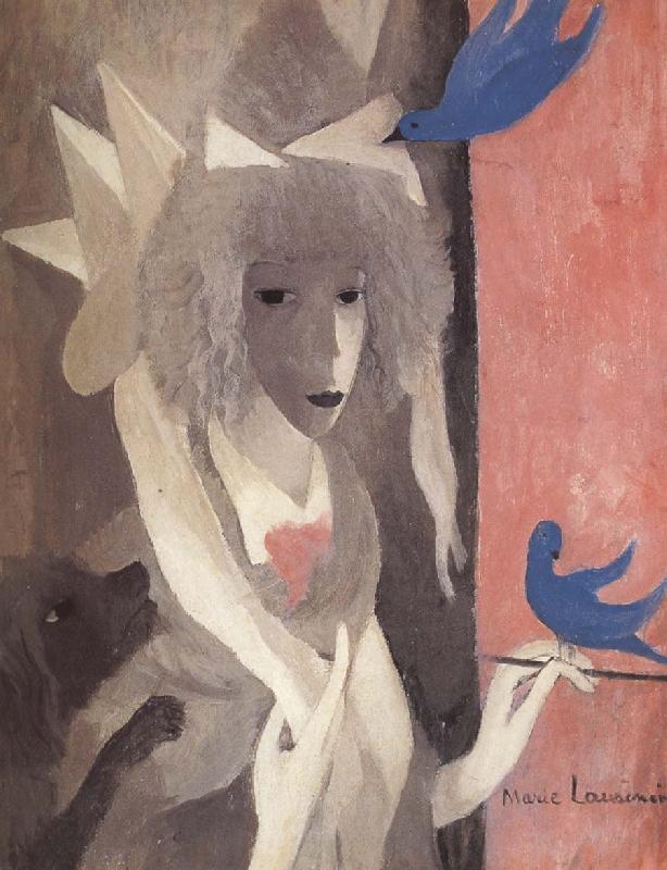 Marie Laurencin The Self-Portrait with birds oil painting image